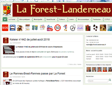 Tablet Screenshot of la-forest-landerneau.fr